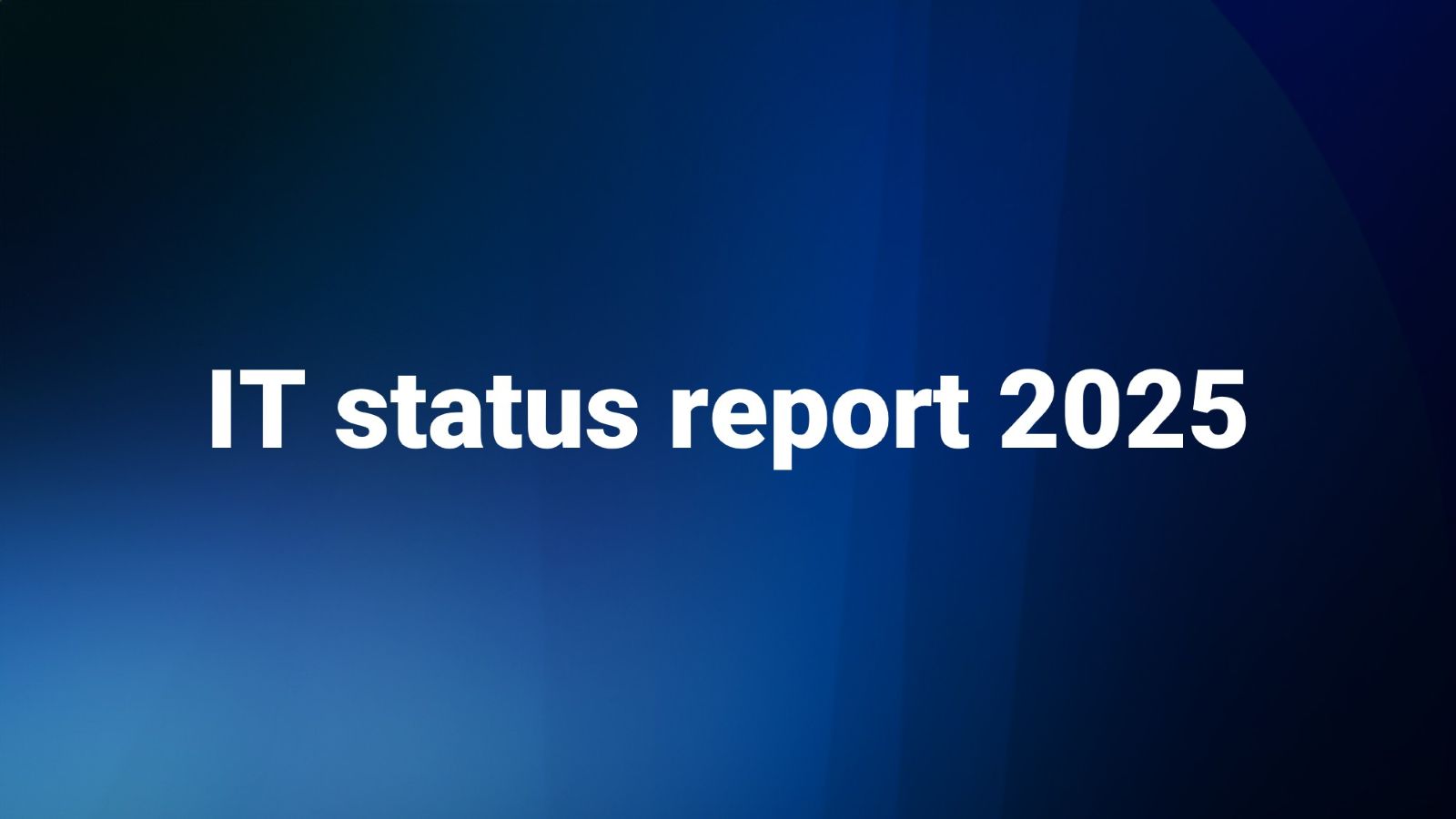 IT Status Report 2025
